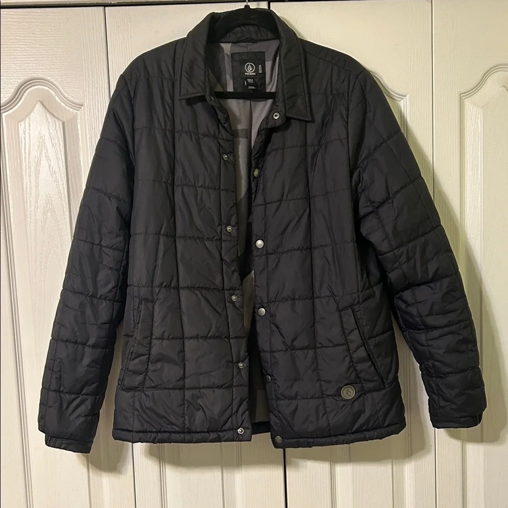 Volcom Men's Black Puffer Jacket